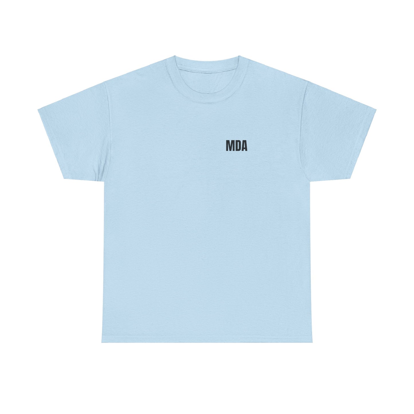 MDA - Unisex Cotton Tee (Front MDA, Back Design)