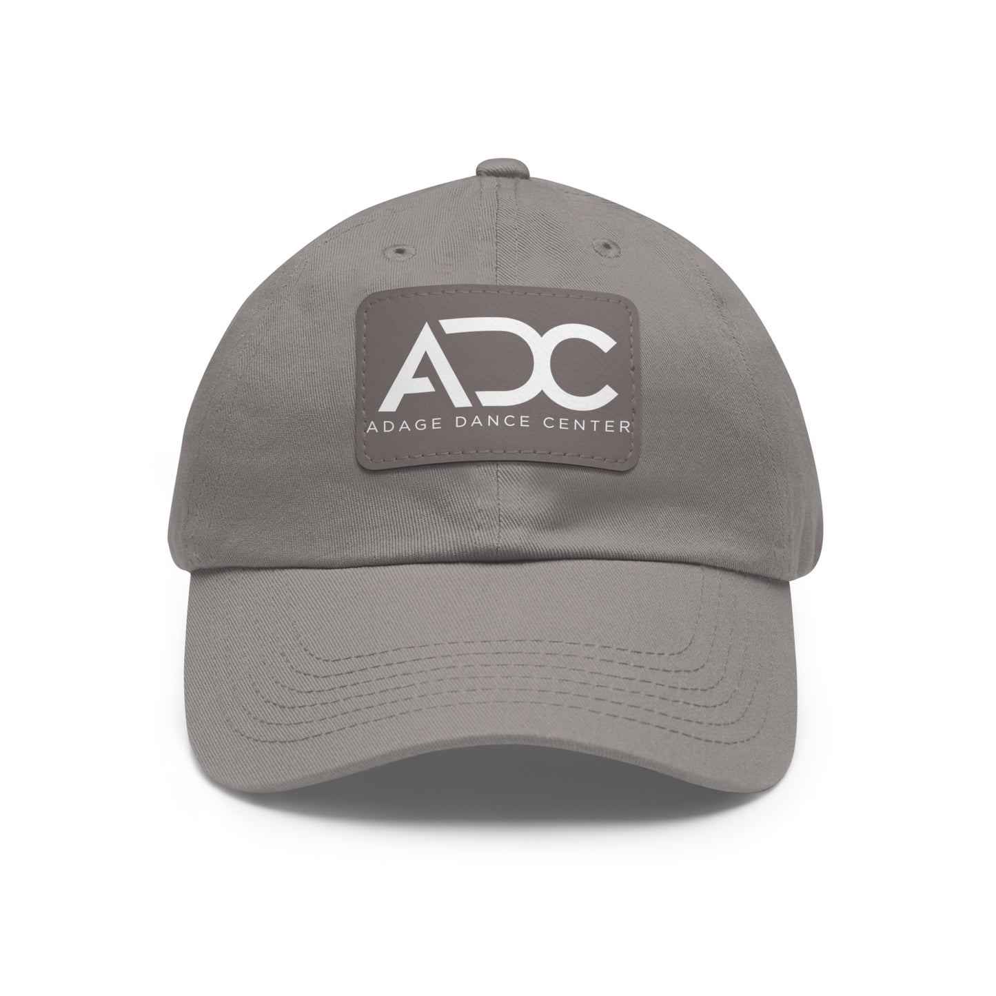 Adage Dance Center: Dad Hat with Leather Patch (Front Logo)