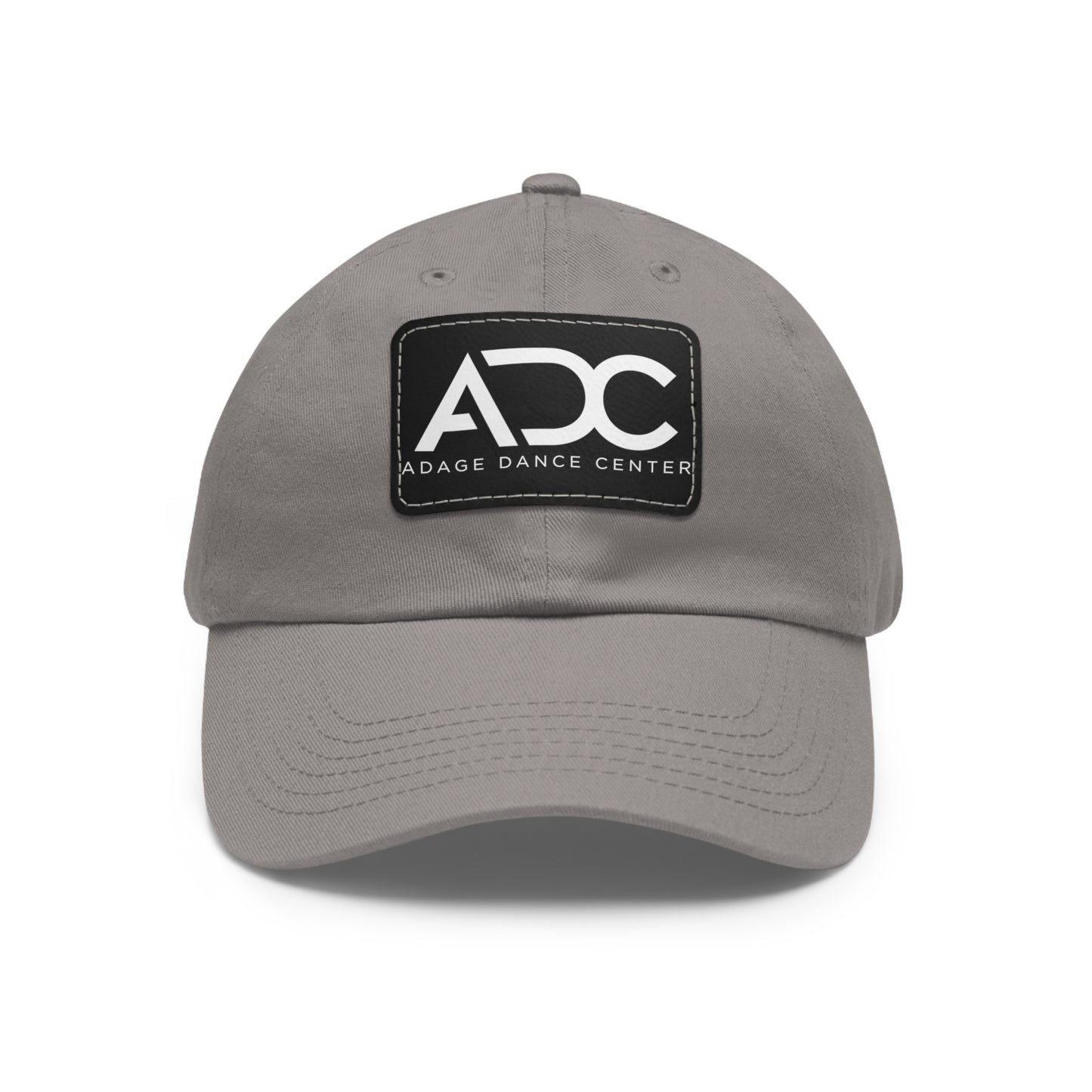 Adage Dance Center: Dad Hat with Leather Patch (Front Logo)