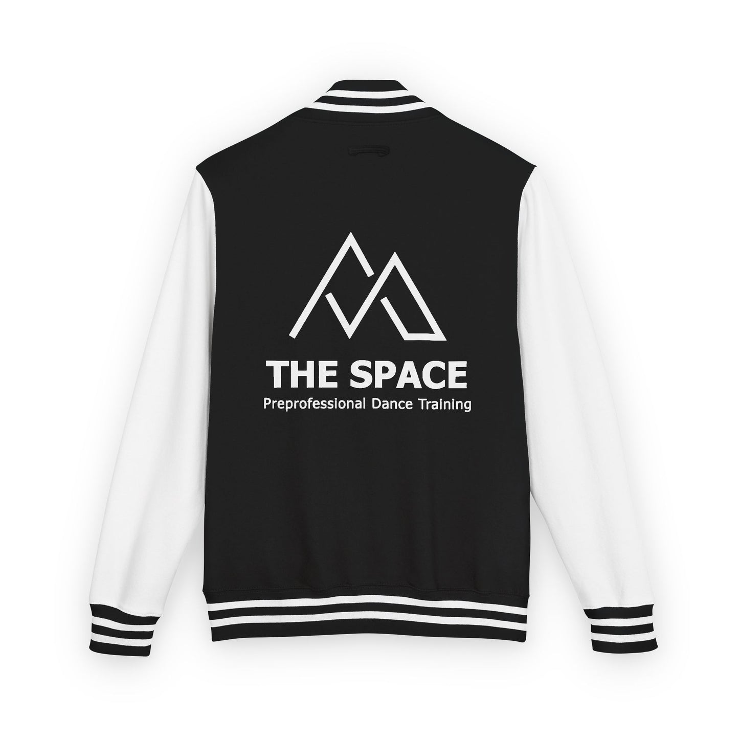 The Space - Unisex Heavyweight Letterman Jacket (Front Logo, Back Logo)