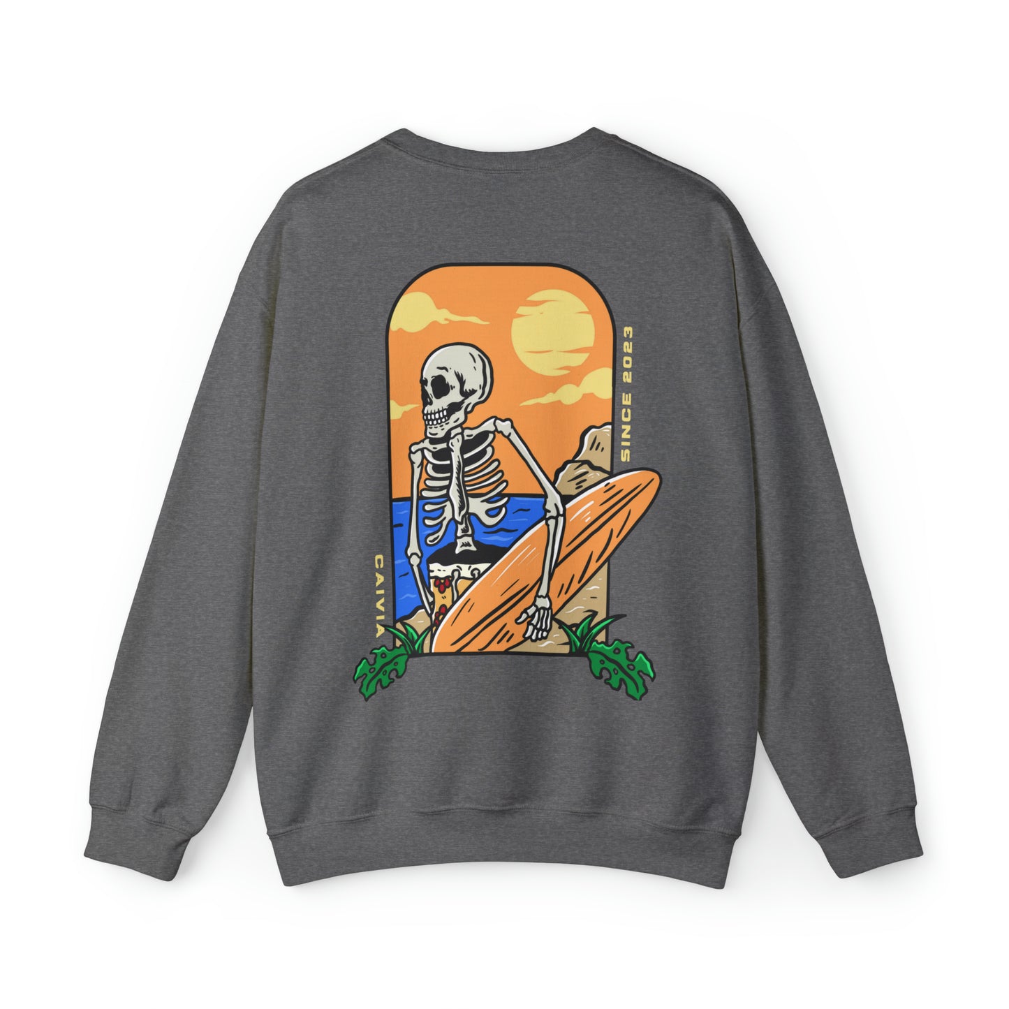 SPOOKY SUMMER - Unisex Crewneck Sweatshirt - (Front Logo, Back Design)