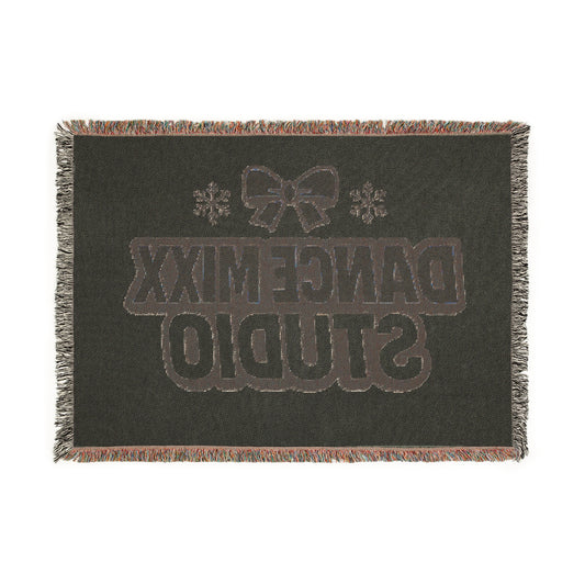 Dance Mixx Studio - Holiday Bow Woven Blanket
