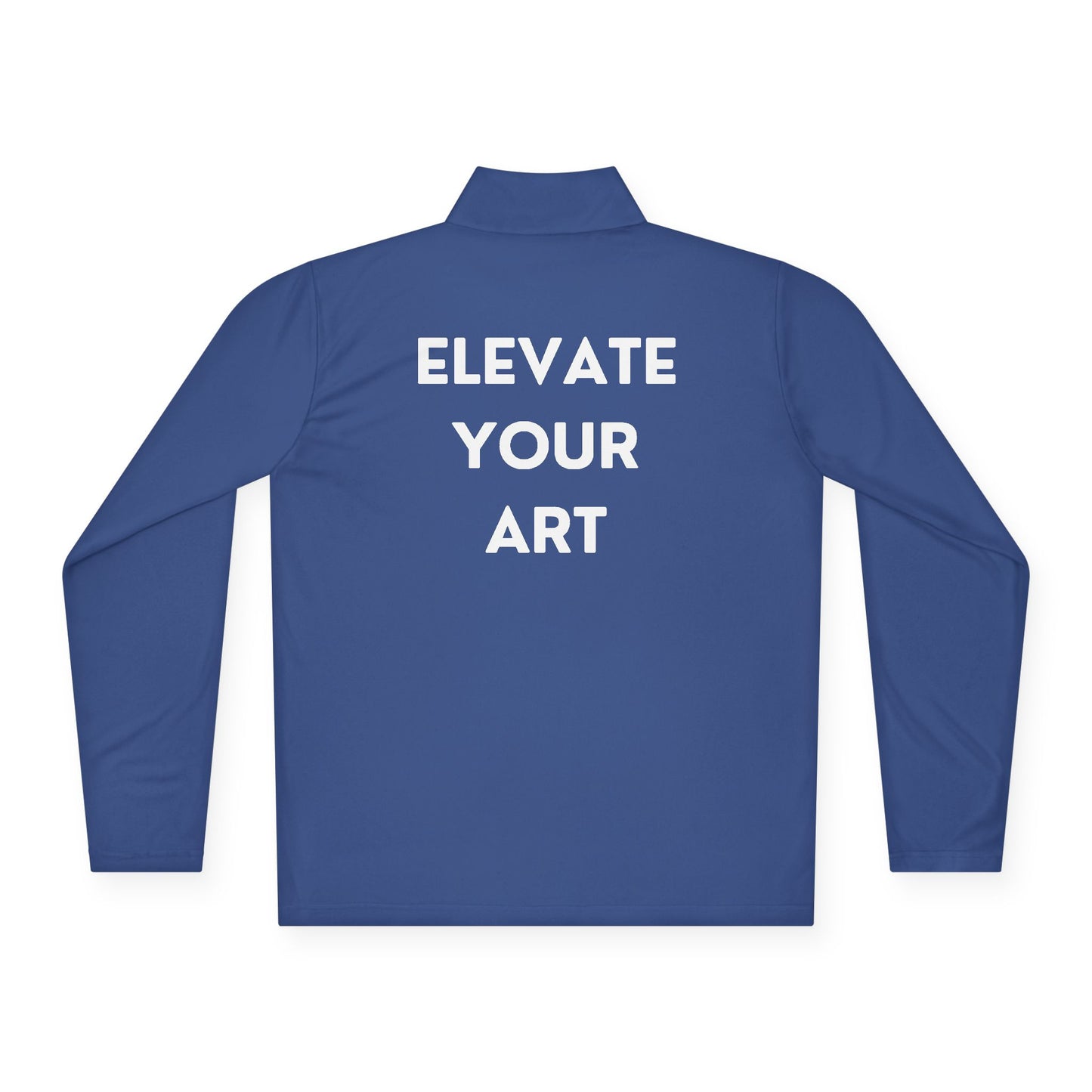 The Space - Unisex Quarter-Zip Pullover (Left Chest Logo, Back Quote)