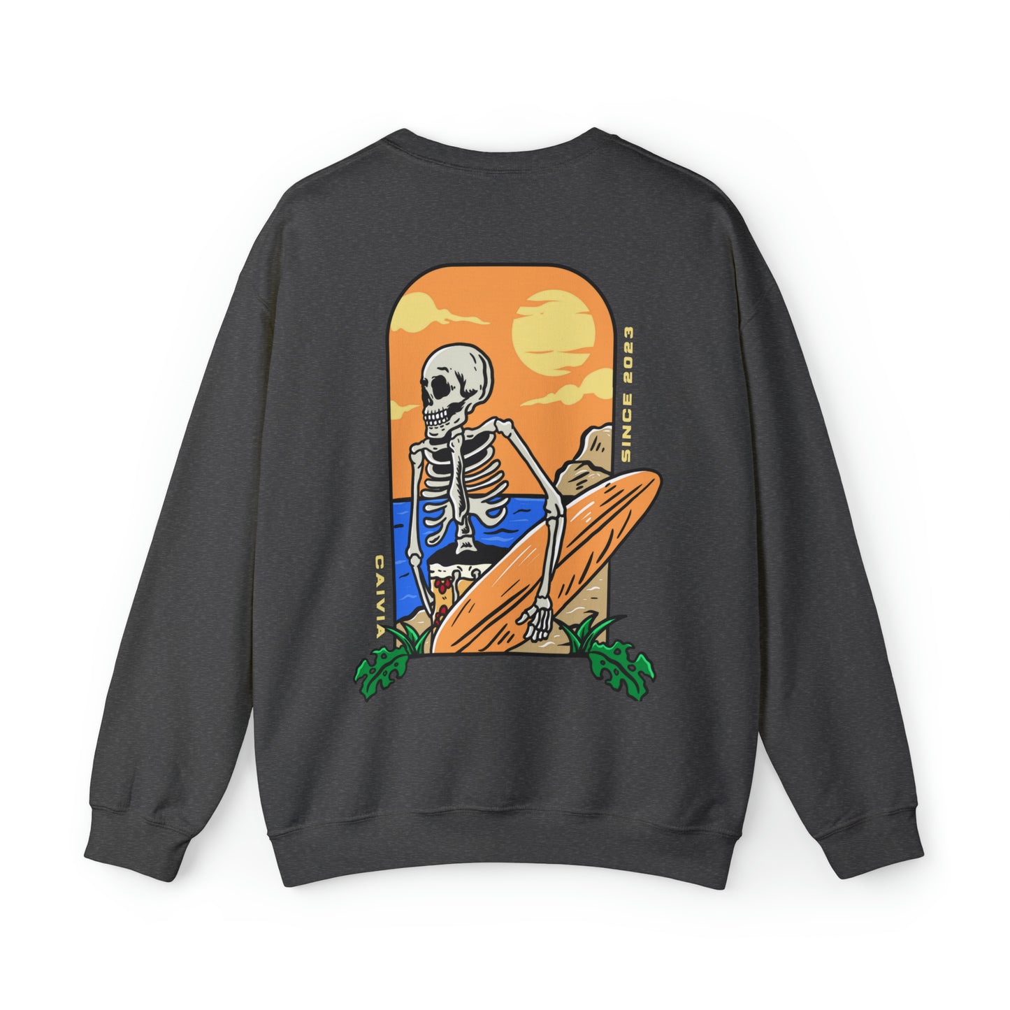 SPOOKY SUMMER - Unisex Crewneck Sweatshirt - (Front Logo, Back Design)