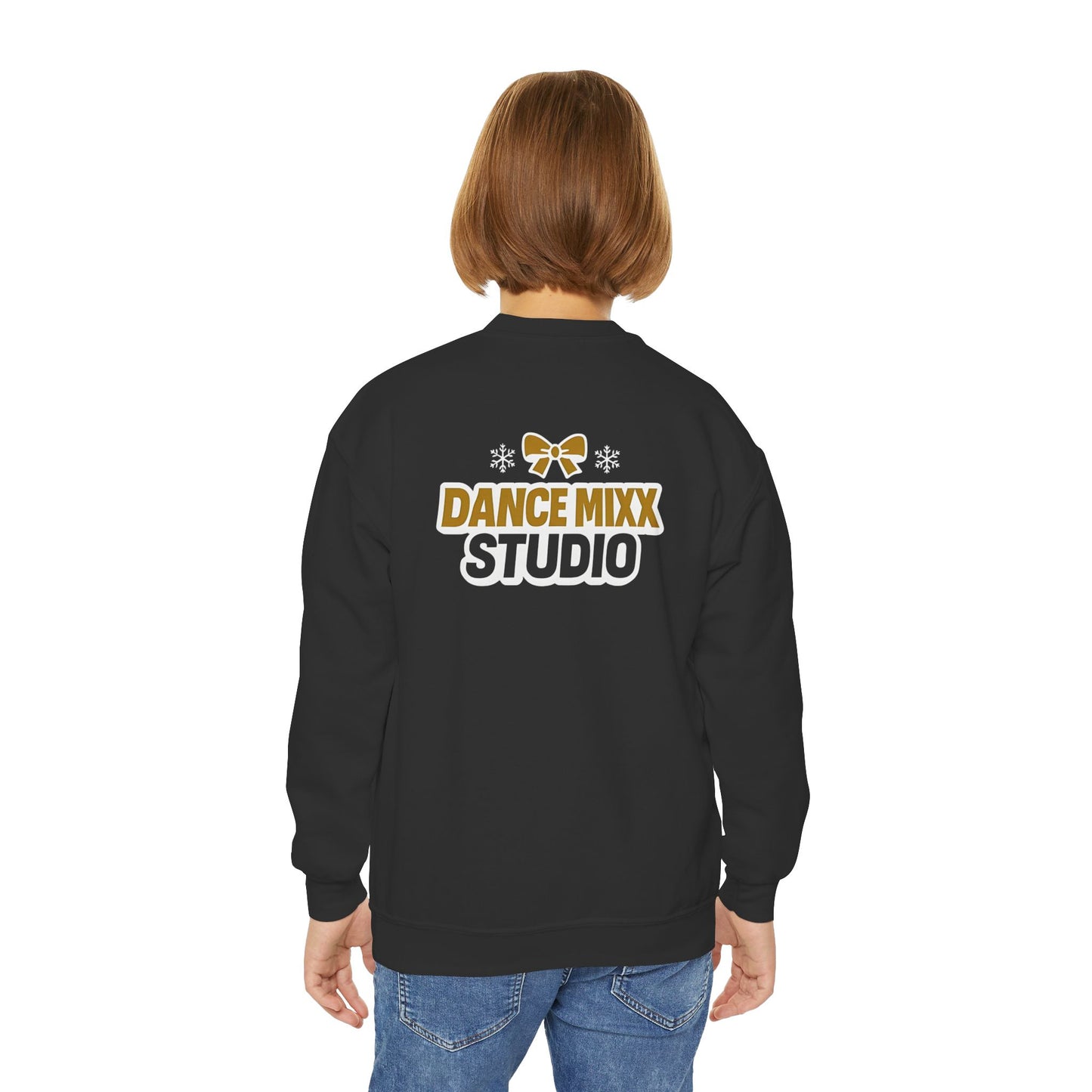 Dance Mixx Studio - Youth Holiday Bow Crewneck (Option 2)