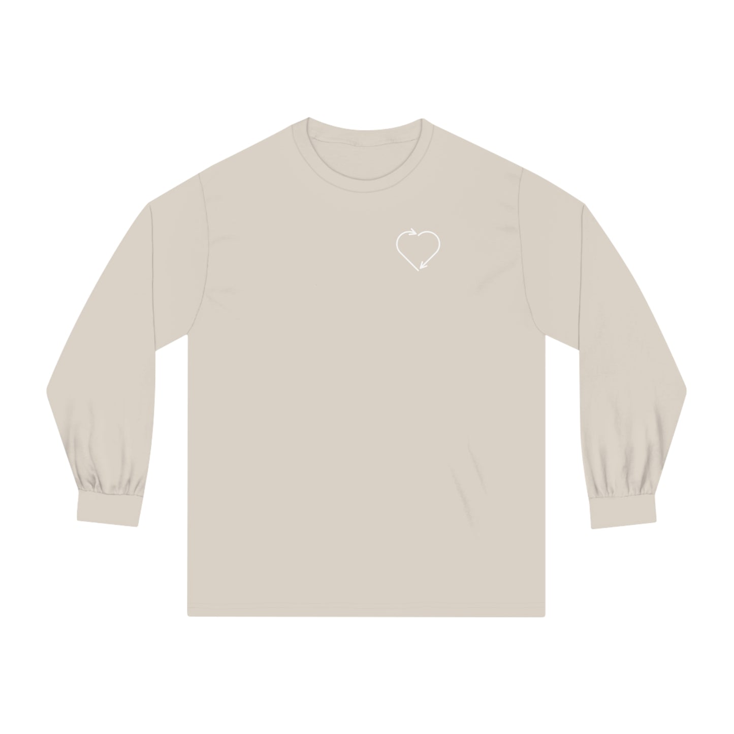 HUMAN BEING - Unisex Classic Long Sleeve T-Shirt - (Front Logo, Back Design)