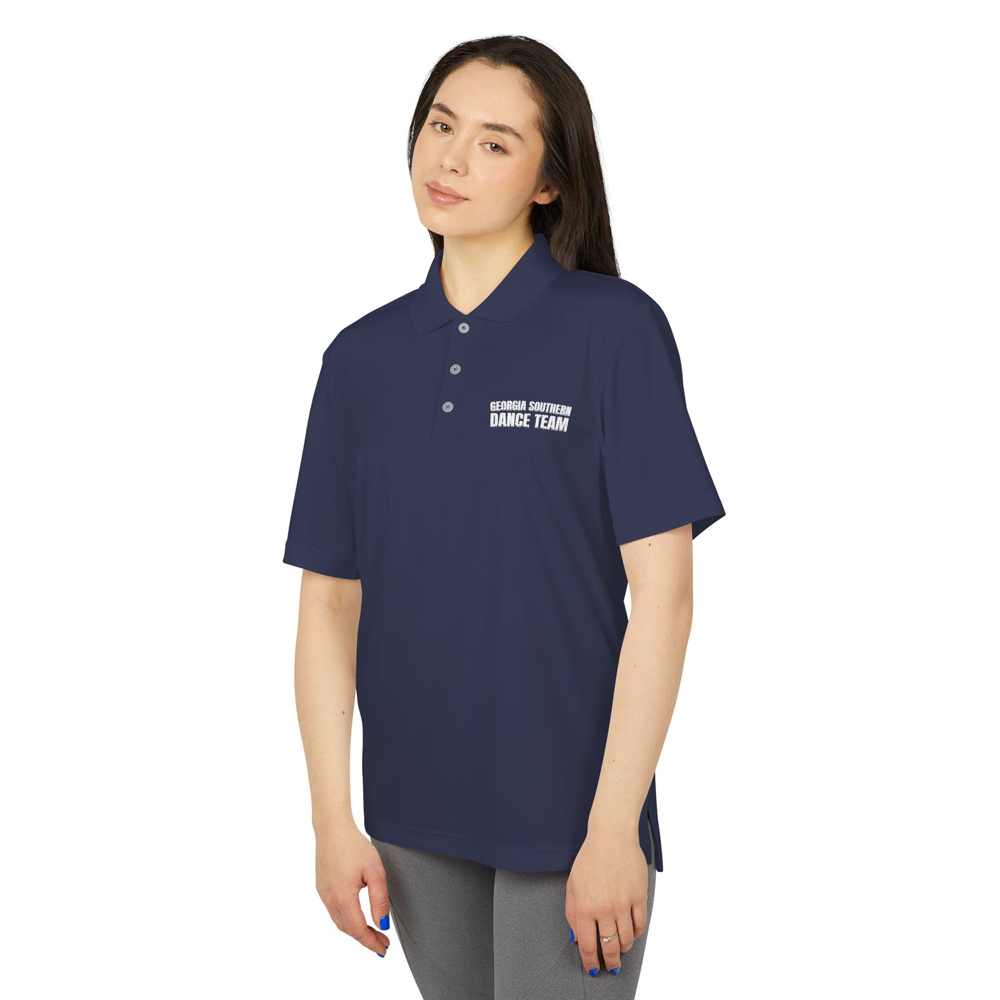 Georgia Southern Dance Team Unisex Performance Polo Shirt, Adidas (Embroidered)