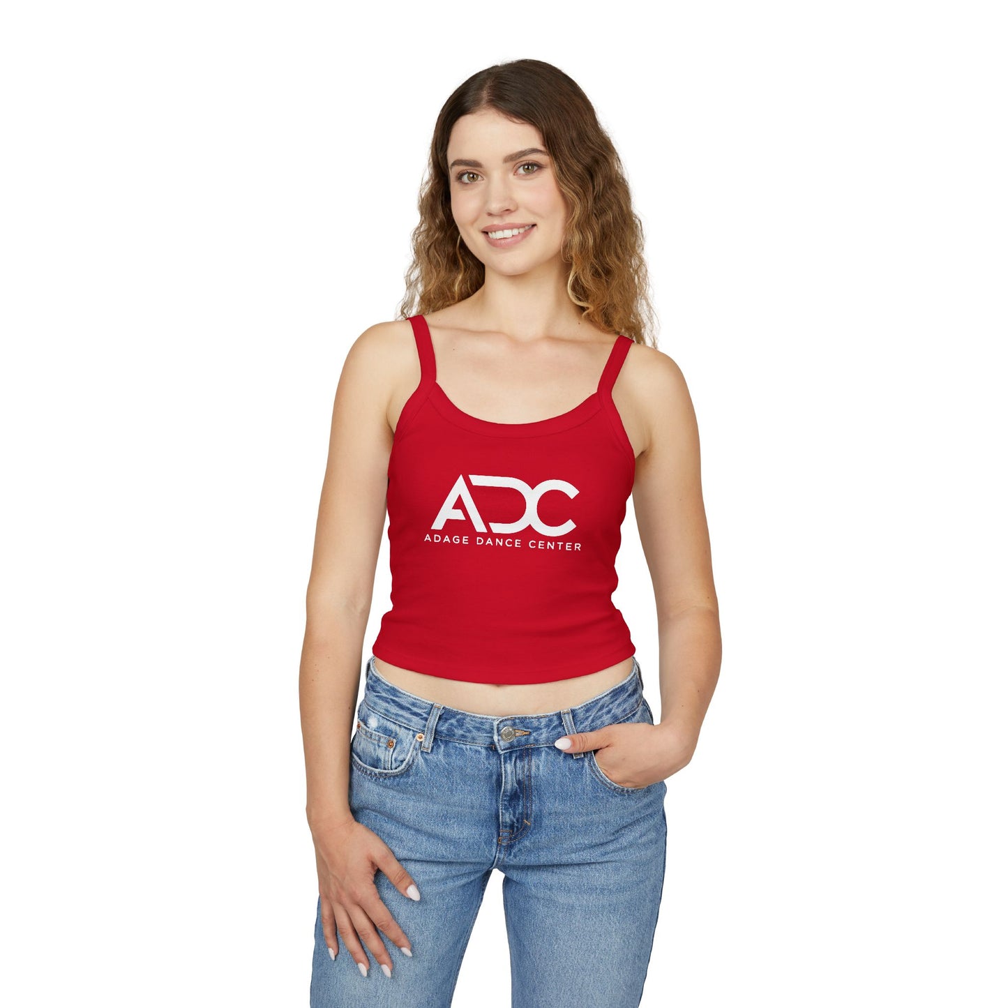 Adage Dance Center: Bella+Canvas Women's Spaghetti Tank (Front Logo)