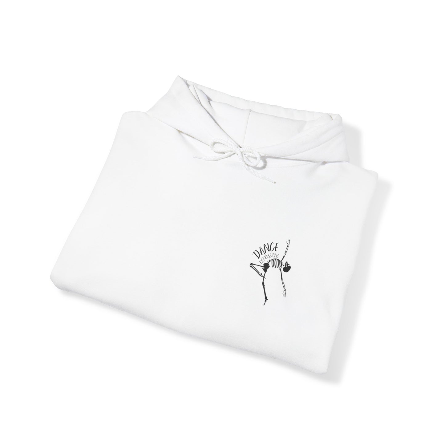 DE - Unisex Hooded Sweatshirt - Front Logo, Back Design