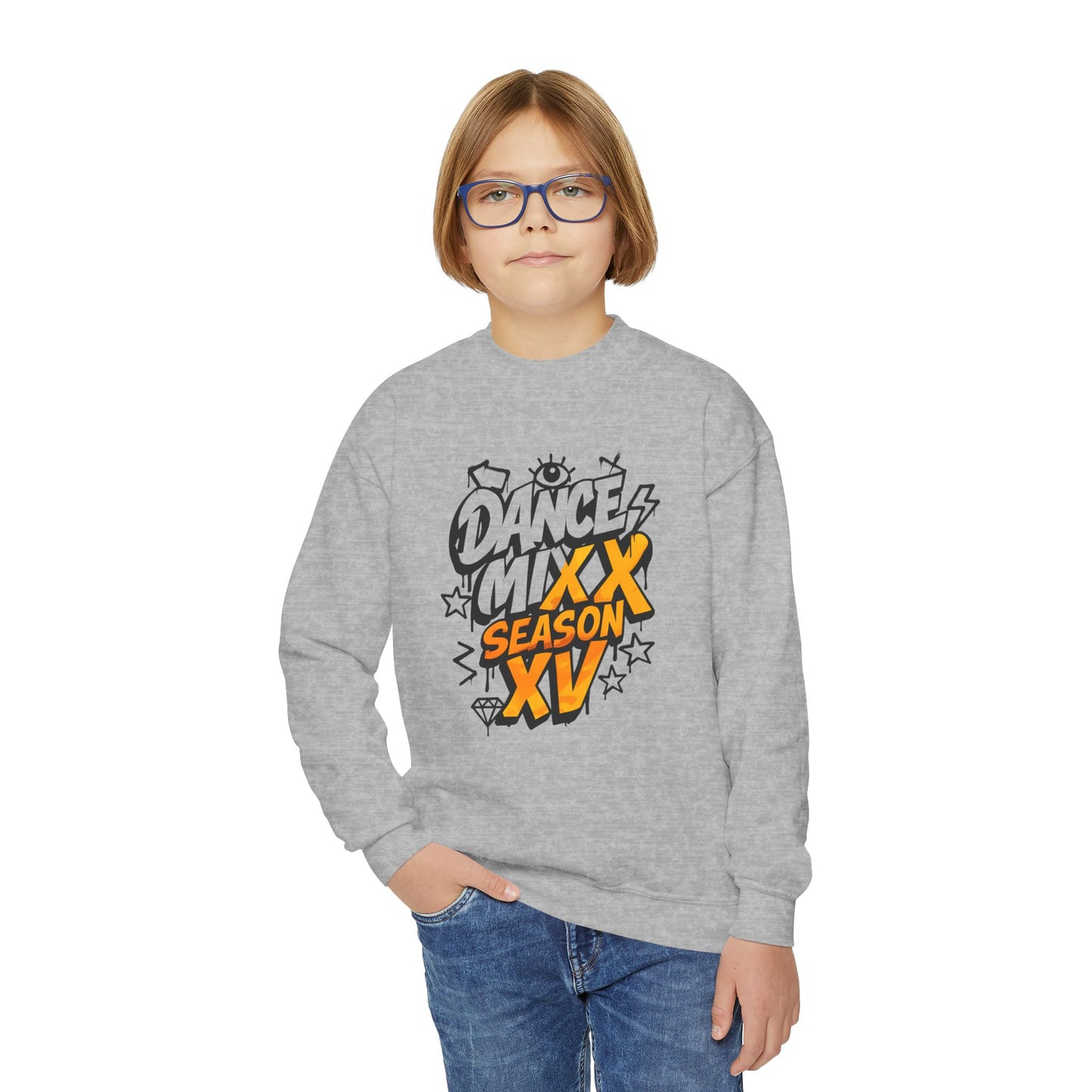 Season XV - Youth Crewneck Sweatshirt (Front Image)