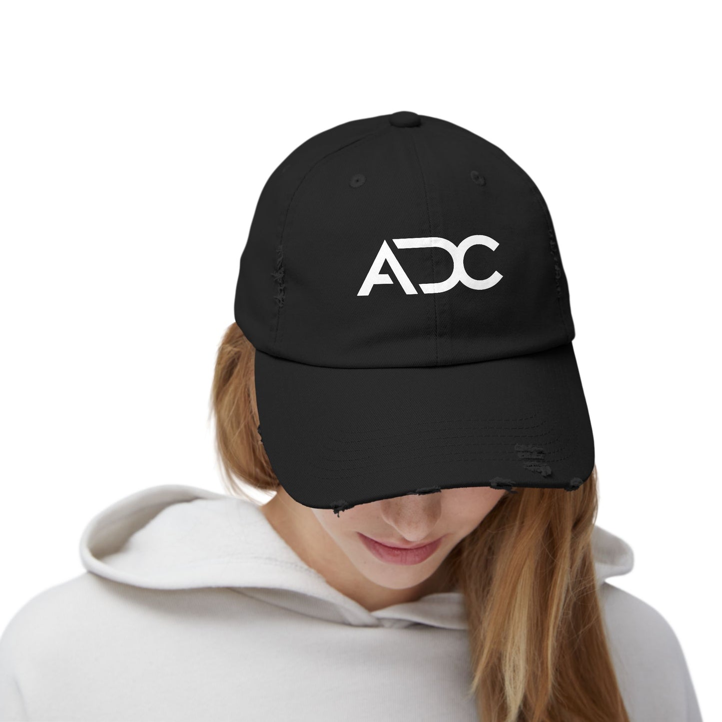 Adage Dance Center: Unisex Distressed Cap (Front Logo)