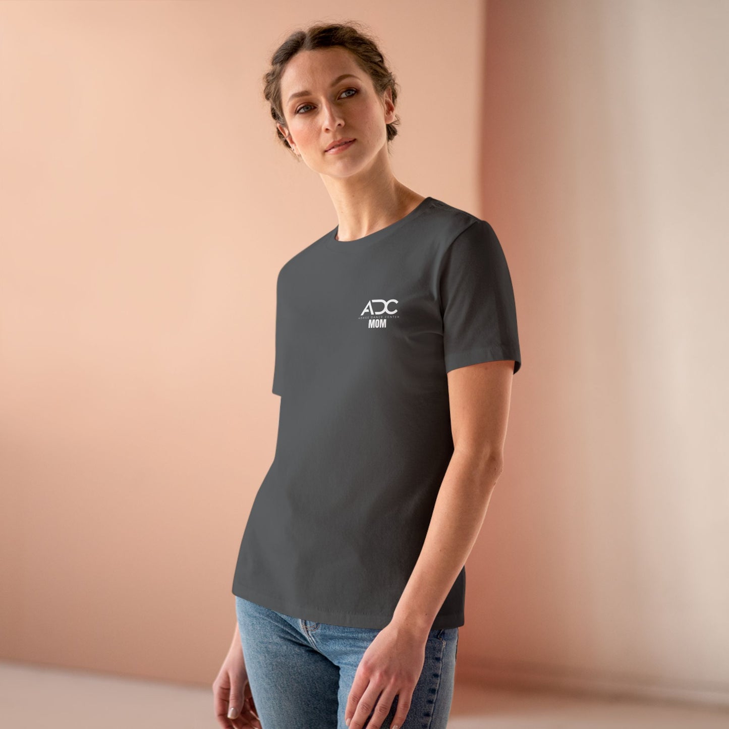 Adage Dance Center: Bella+Canvas Dance Mom Cotton Tee (Front Logo, Back Logo)