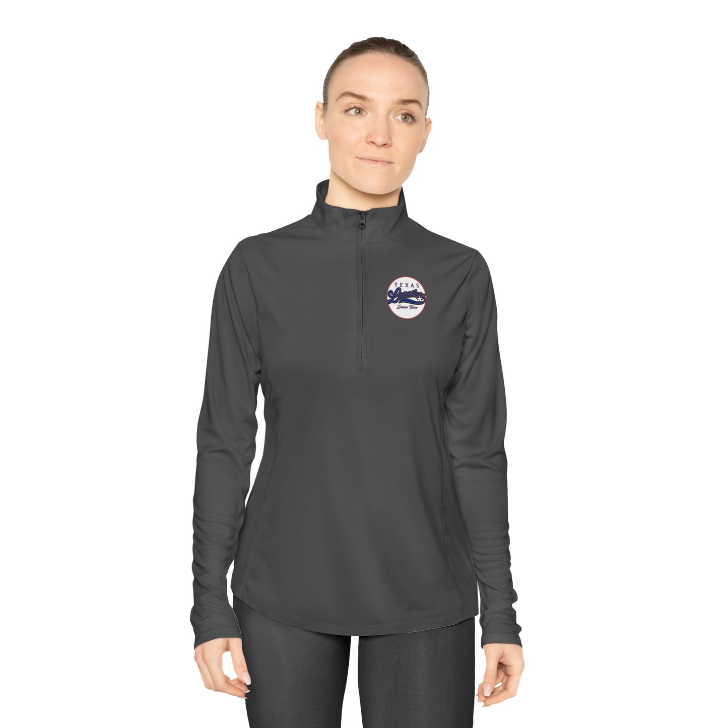 TEXAS LIVE! LONESTARS - Ladies Quarter-Zip Pullover (Front Logo, Back Logo)