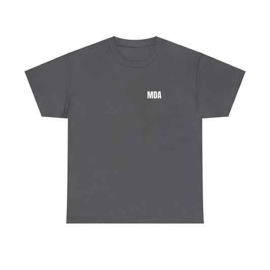 MDA - Unisex Cotton Tee (Front MDA, Back Design)
