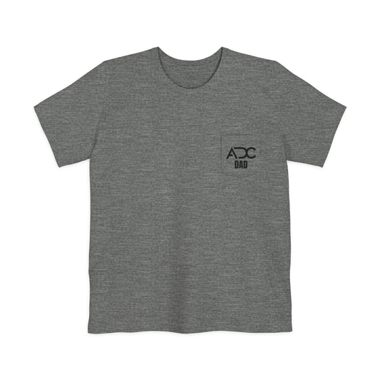 Adage Dance Center: Bella+Canvas Dance Dad Unisex Pocket T-shirt (Front Logo, Back Logo)