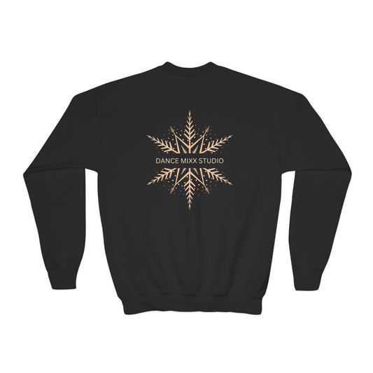 Dance Mixx Studio - Youth Holiday Snowflake Crewneck (Option 2)