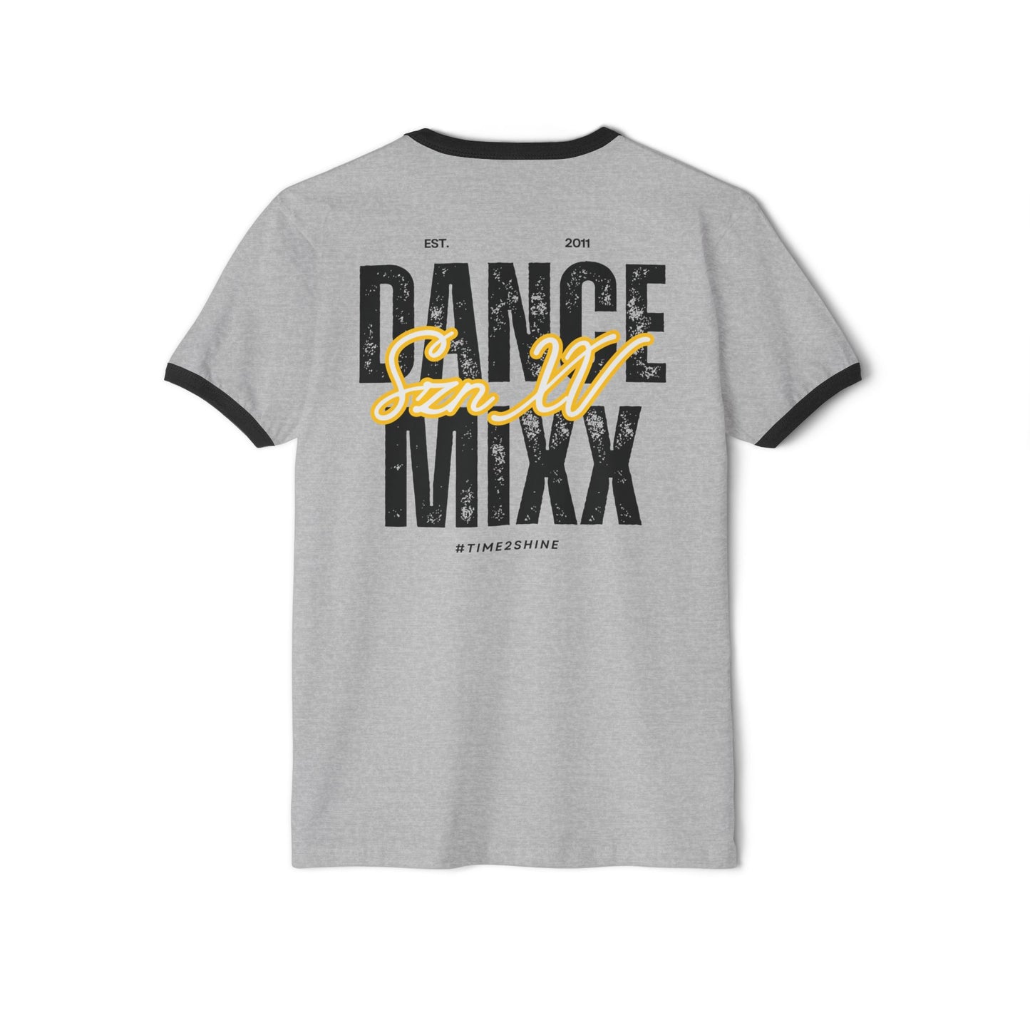 Season XV - Unisex Ringer T-Shirt (Front Logo, Back Image)