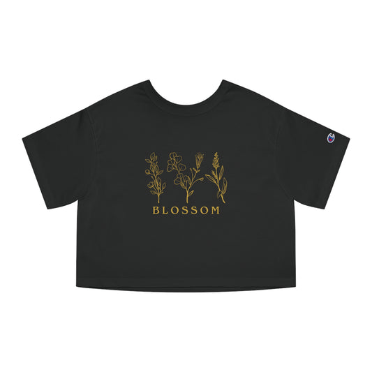 Blossom - Champion Women's Cropped T-Shirt - (Front Design)