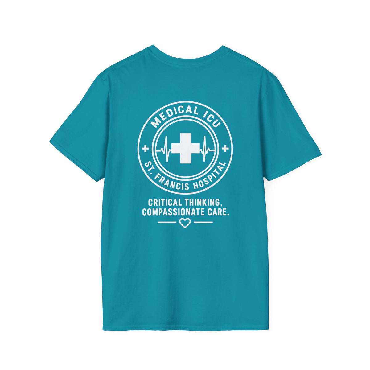 MICU - Tropical Blue - Unisex T-Shirt (Front Logo, Back Design)