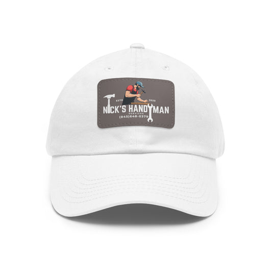 Hat with Leather Patch