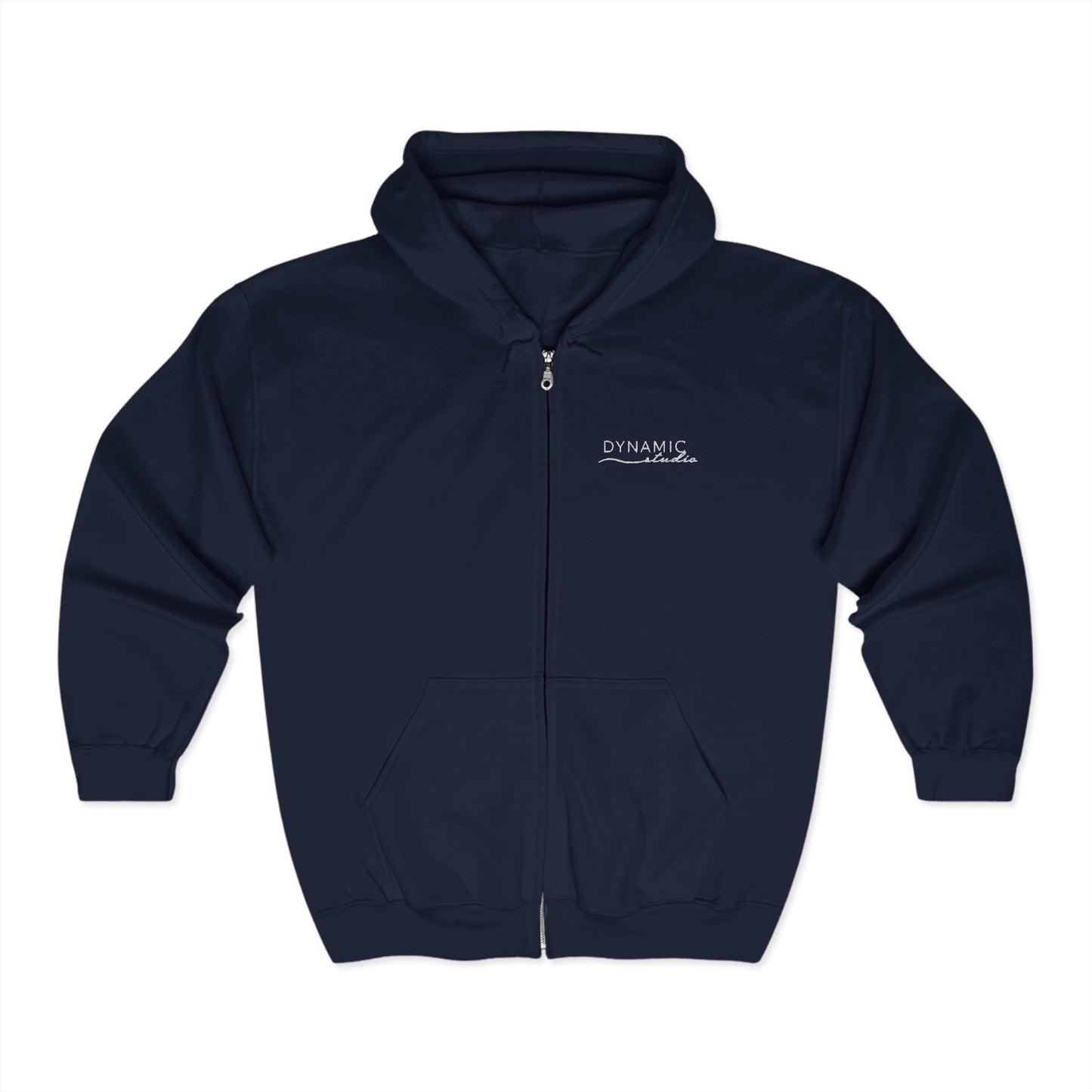 Unisex Full Zip Hooded Sweatshirt (Embroidered) – Dynamic Studio