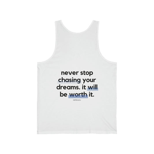 DAILY REMINDER - Unisex Jersey Tank (Front and Back Quotes)