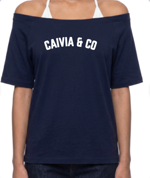 CAIVIA & Co. - Women’s Boatneck Raglan Off Shoulder T-Shirt