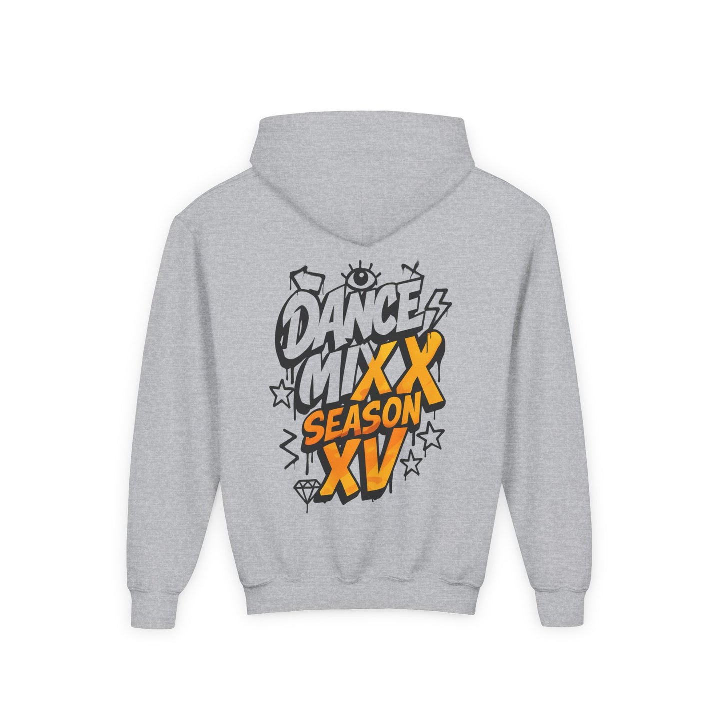 Season XV - Youth Hoodie (Front Logo, Back Image)