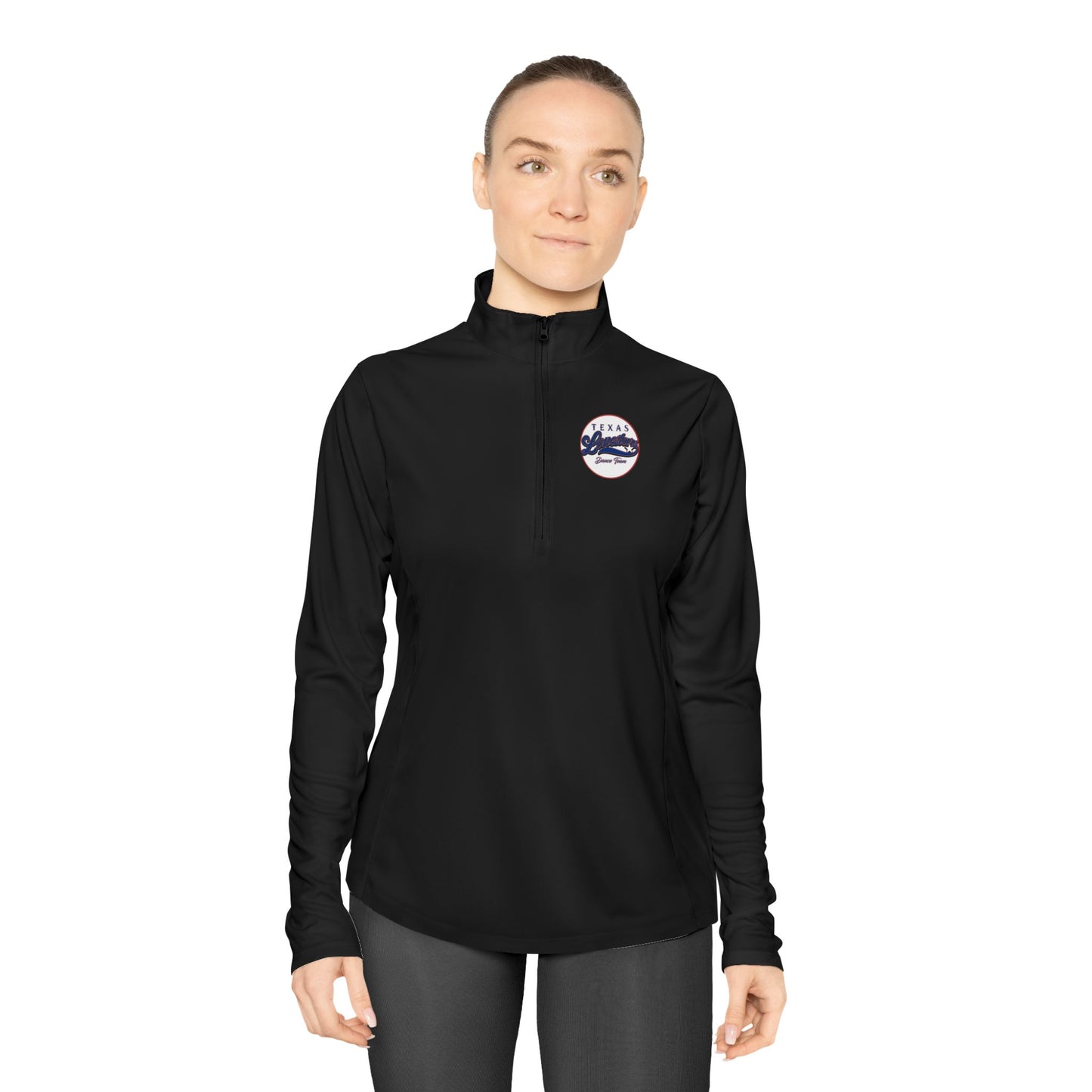 TEXAS LIVE! LONESTARS - Ladies Quarter-Zip Pullover (Front Logo, Back Logo)
