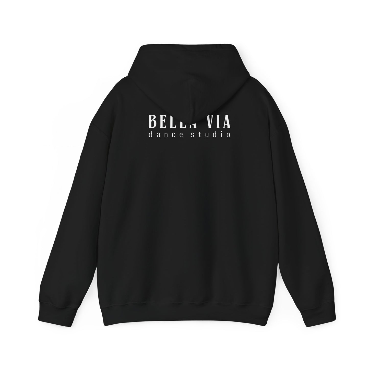 BellaVia - Unisex Hooded Sweatshirt (Front Design, Back Design)