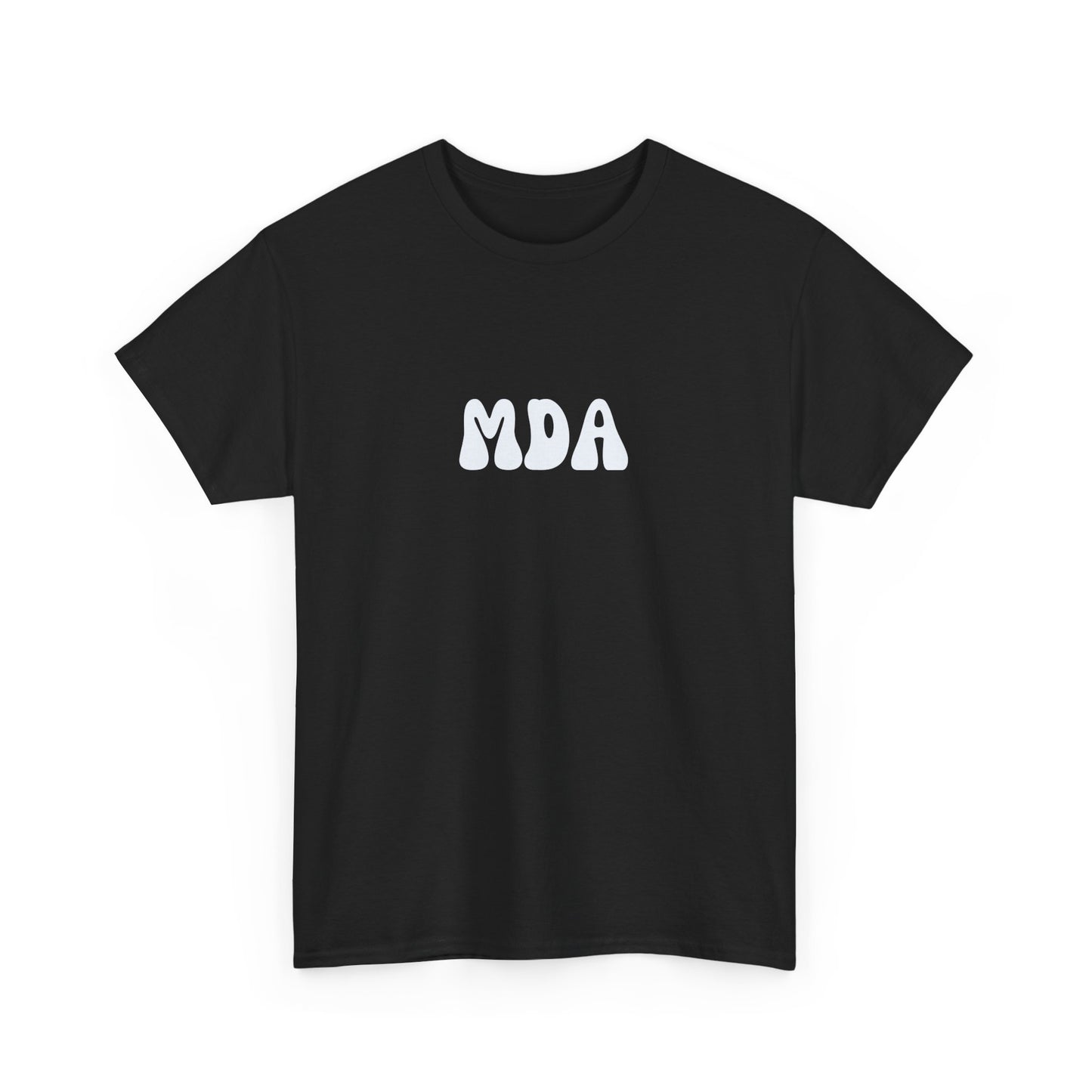 MDA - Unisex Heavy Cotton Tee (Front Abrv., Back Full)