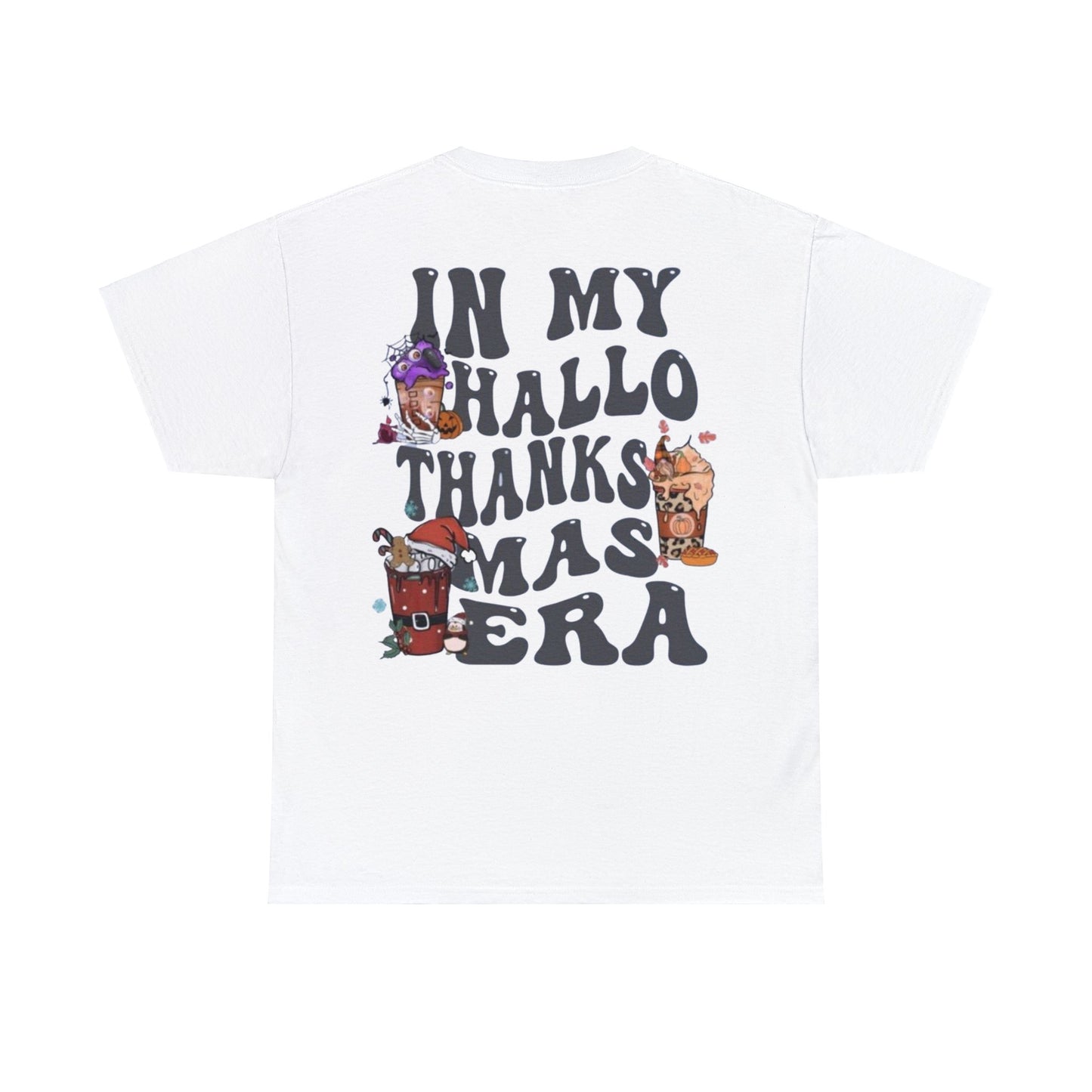 HALLOTHANKSMAS - Unisex Cotton Tee - (Back Design)