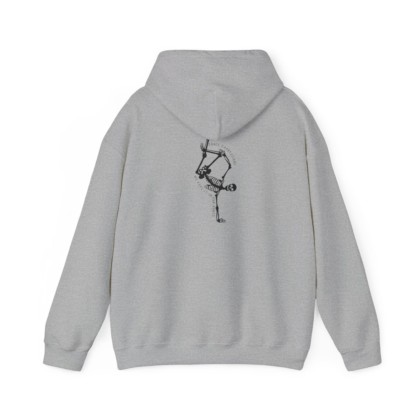 DE - Unisex Hooded Sweatshirt - Front Logo, Back Design