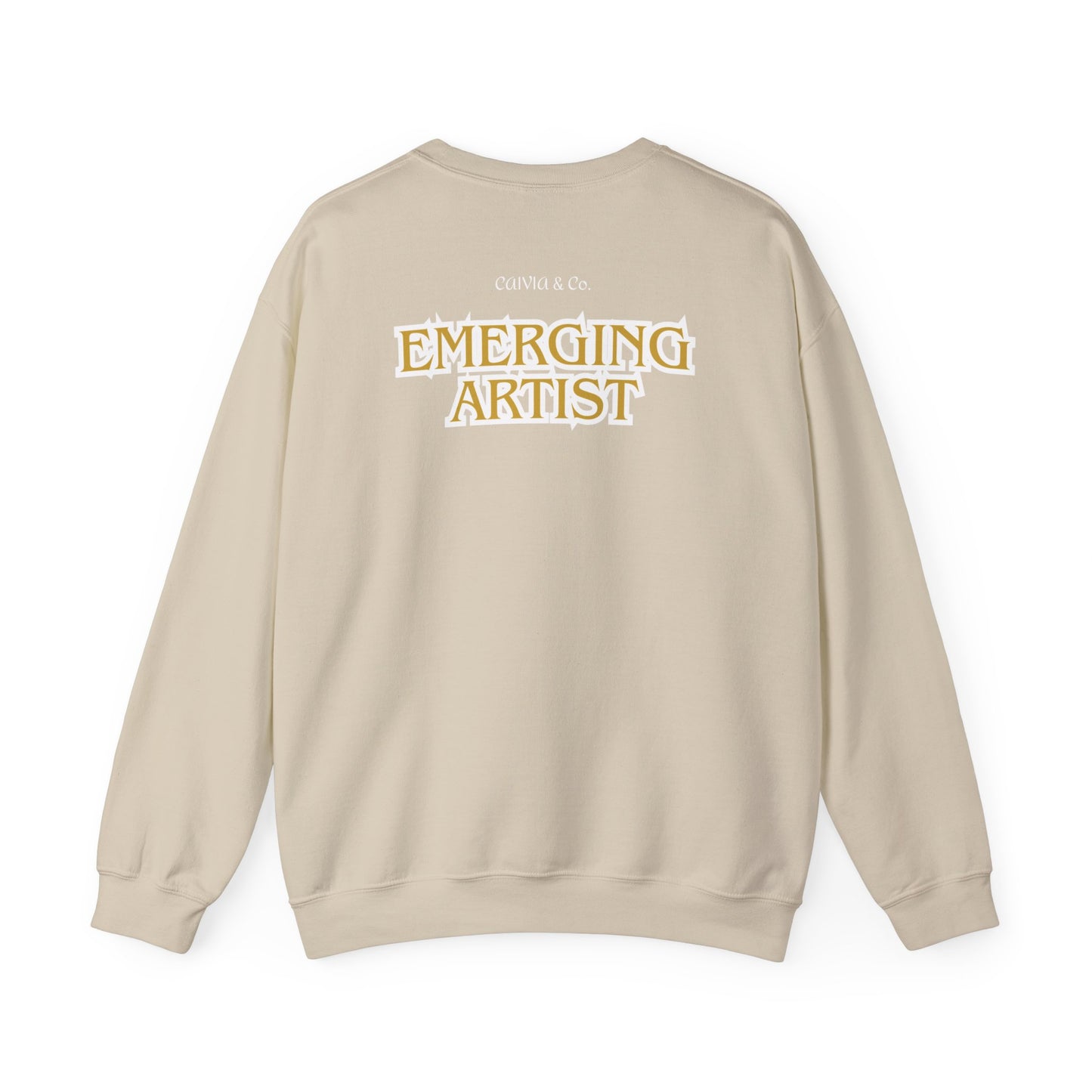 EMERGING ARTIST DE - Unisex Crewneck Sweatshirt - (Front Design, Back Statement)