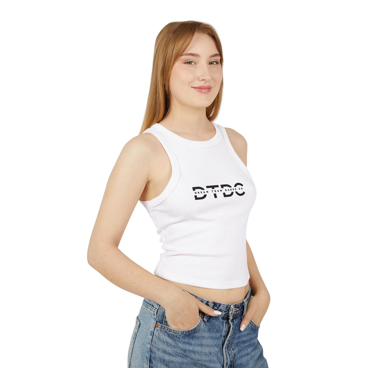 Dream Team Dance Company - Women's Cropped Micro Rib Tank