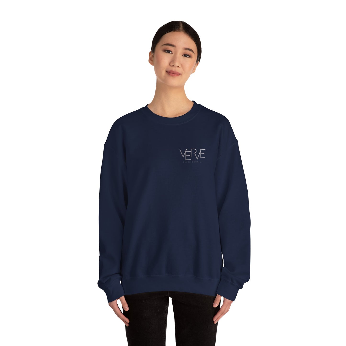 VERVE - Unisex Crewneck Sweatshirt (Front Logo, Back Design)