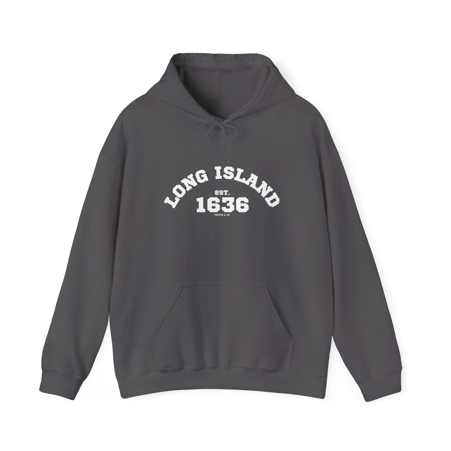 LONG ISLAND, NY - Unisex Hooded Sweatshirt - (Front Design)