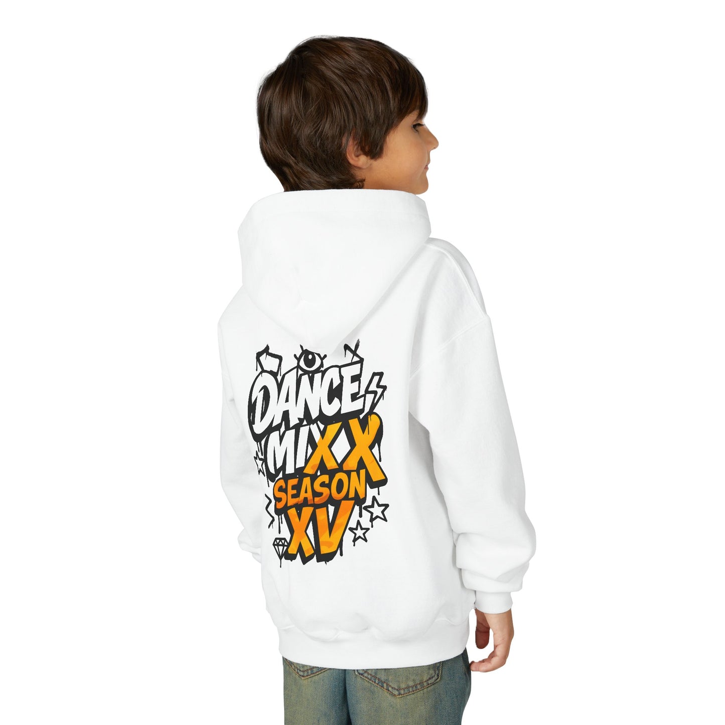 Season XV - Youth Hoodie (Front Logo, Back Image)