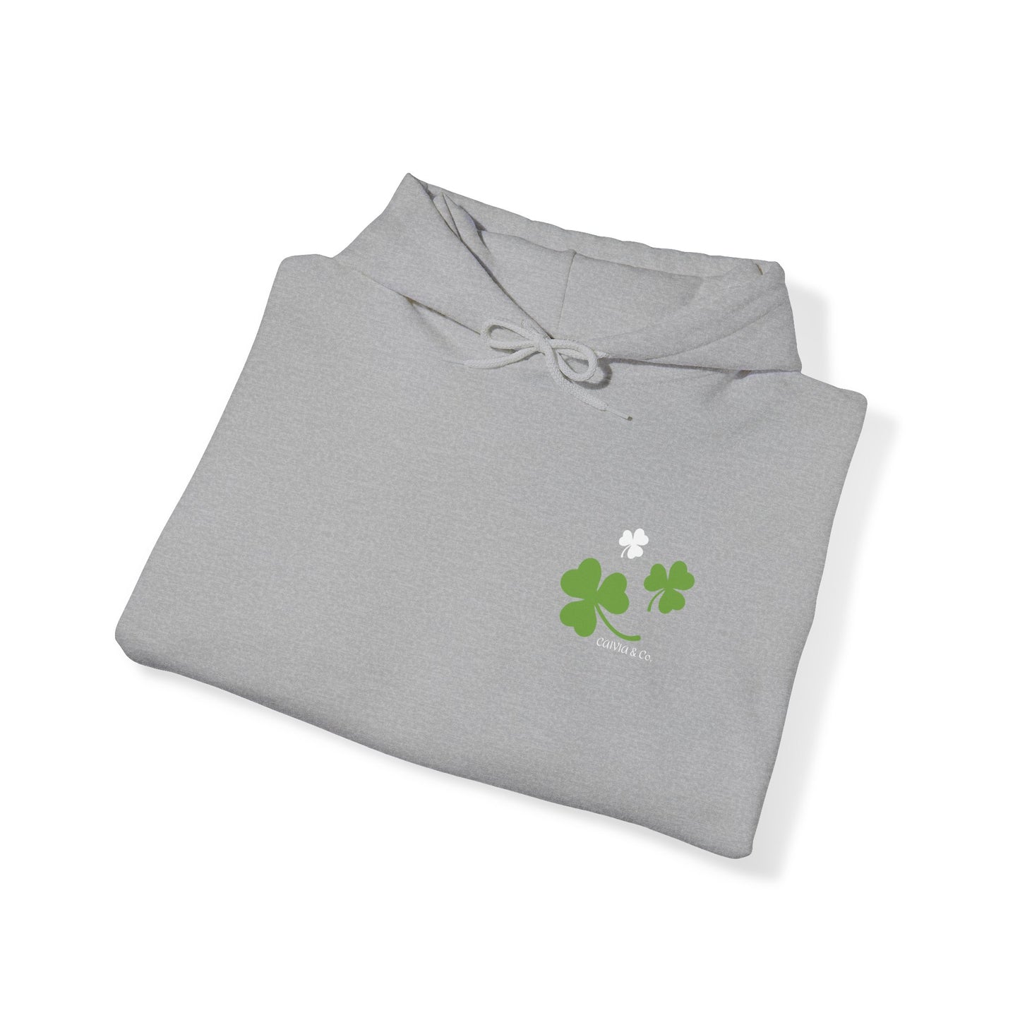 St. Patricks Day - Unisex Hooded Sweatshirt - (Front Logo, Back Design)