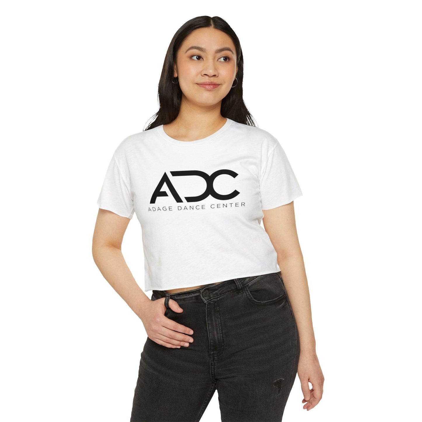 Adage Dance Center: Women's Crop Tee (Front Logo)