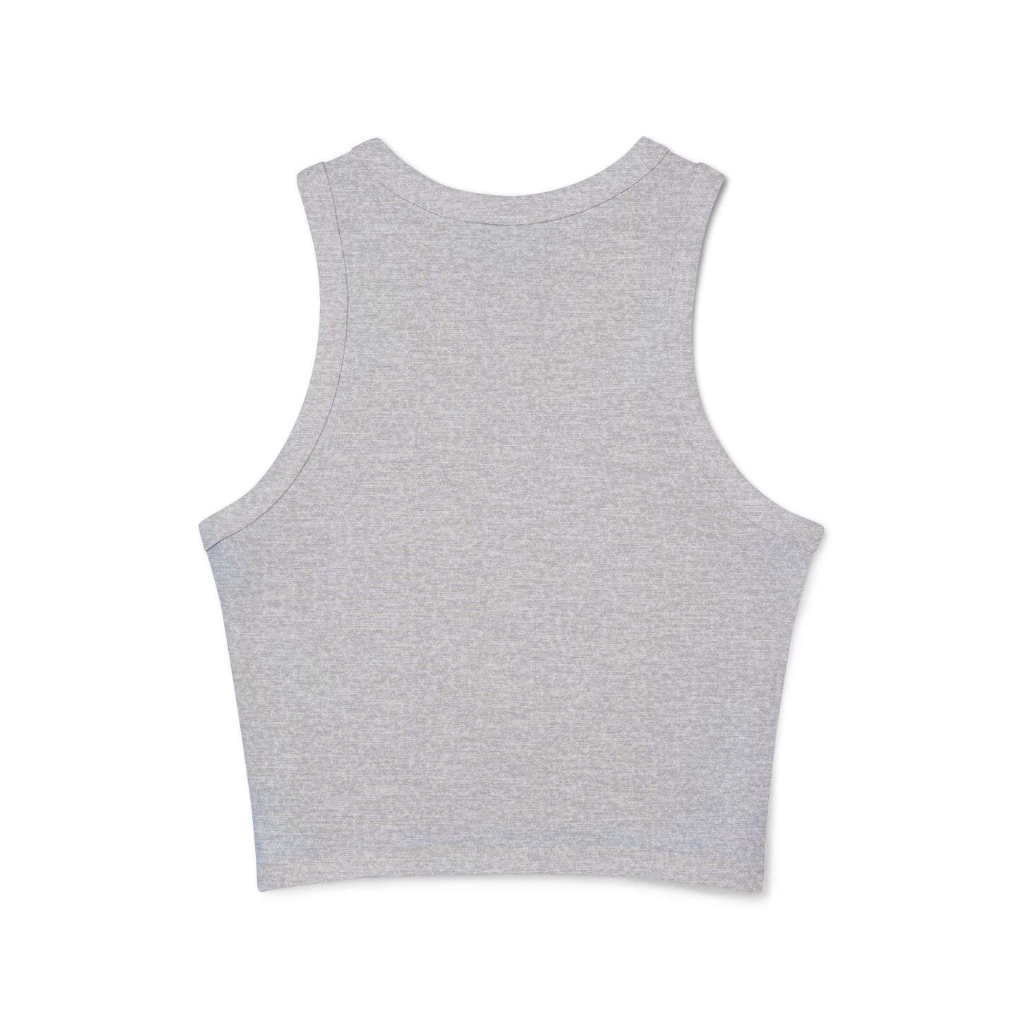 BellaVia - Women's Ribbed Racer Tank Top (Front Logo)