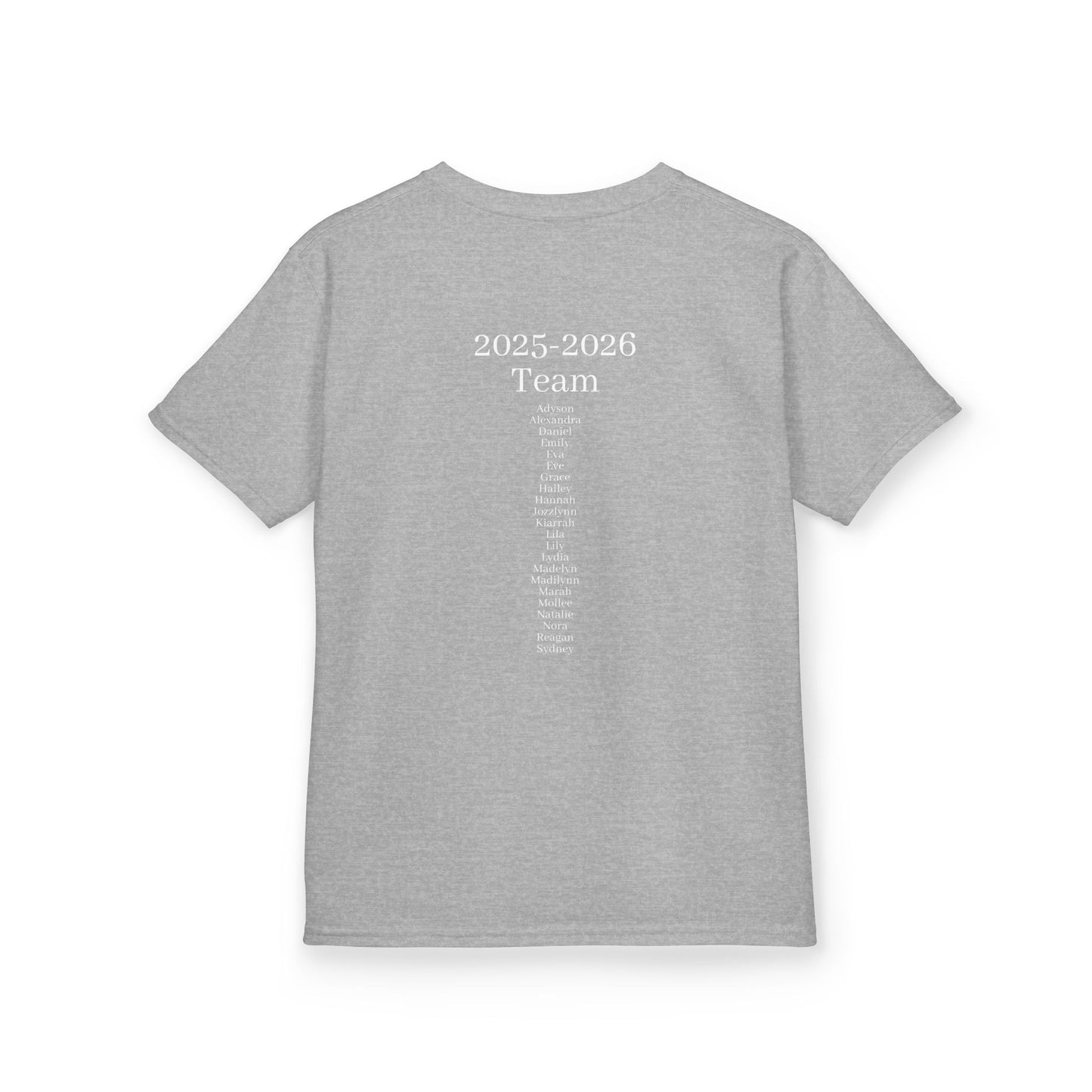 Dream Team Dance Company - Youth Cotton Tee | 2025-2026 Team Roster