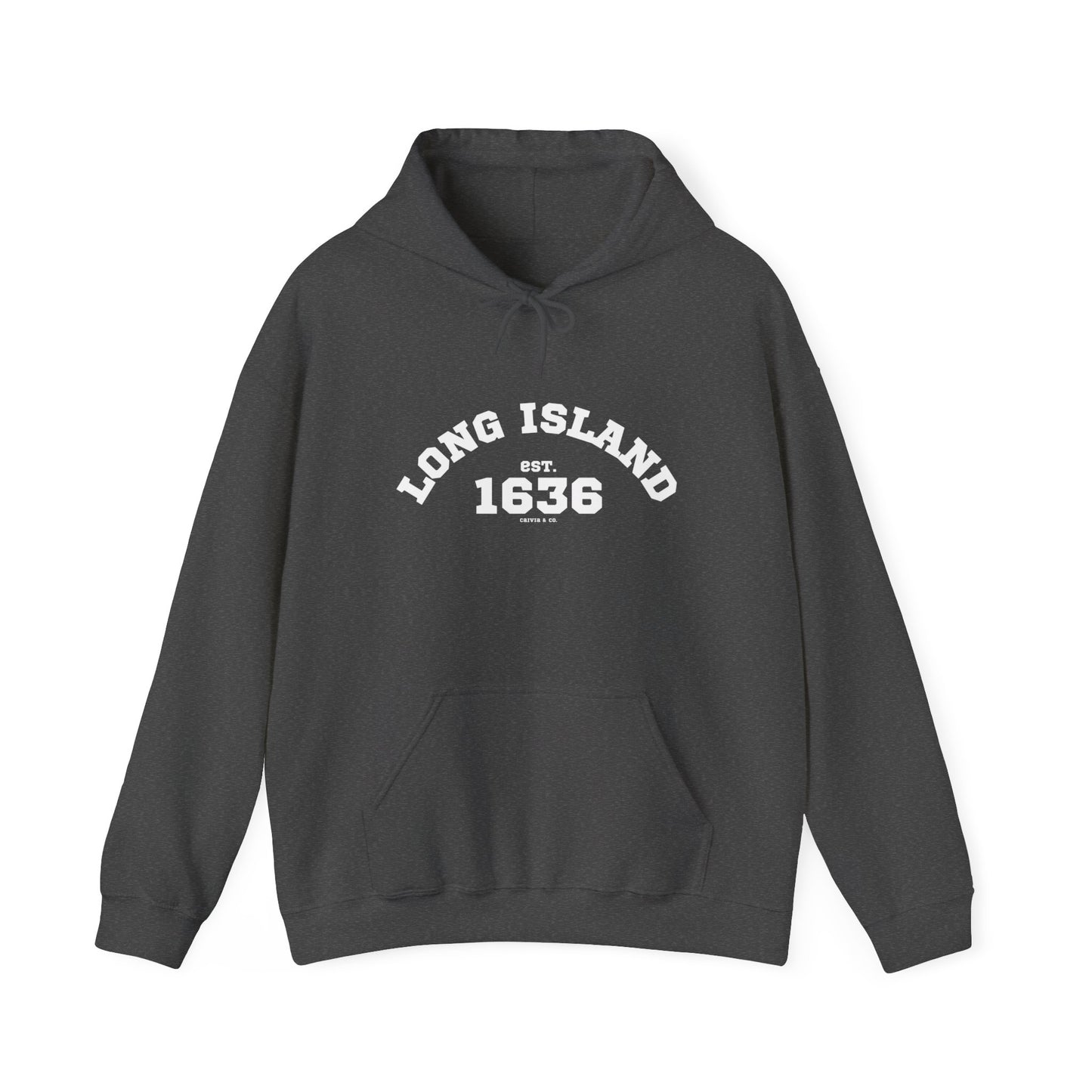 LONG ISLAND, NY - Unisex Hooded Sweatshirt - (Front Design)