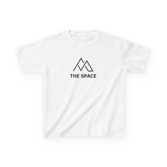 The Space - Youth Heavy Cotton Tee (Left Chest Logo, Back Name) Custom: Read Description