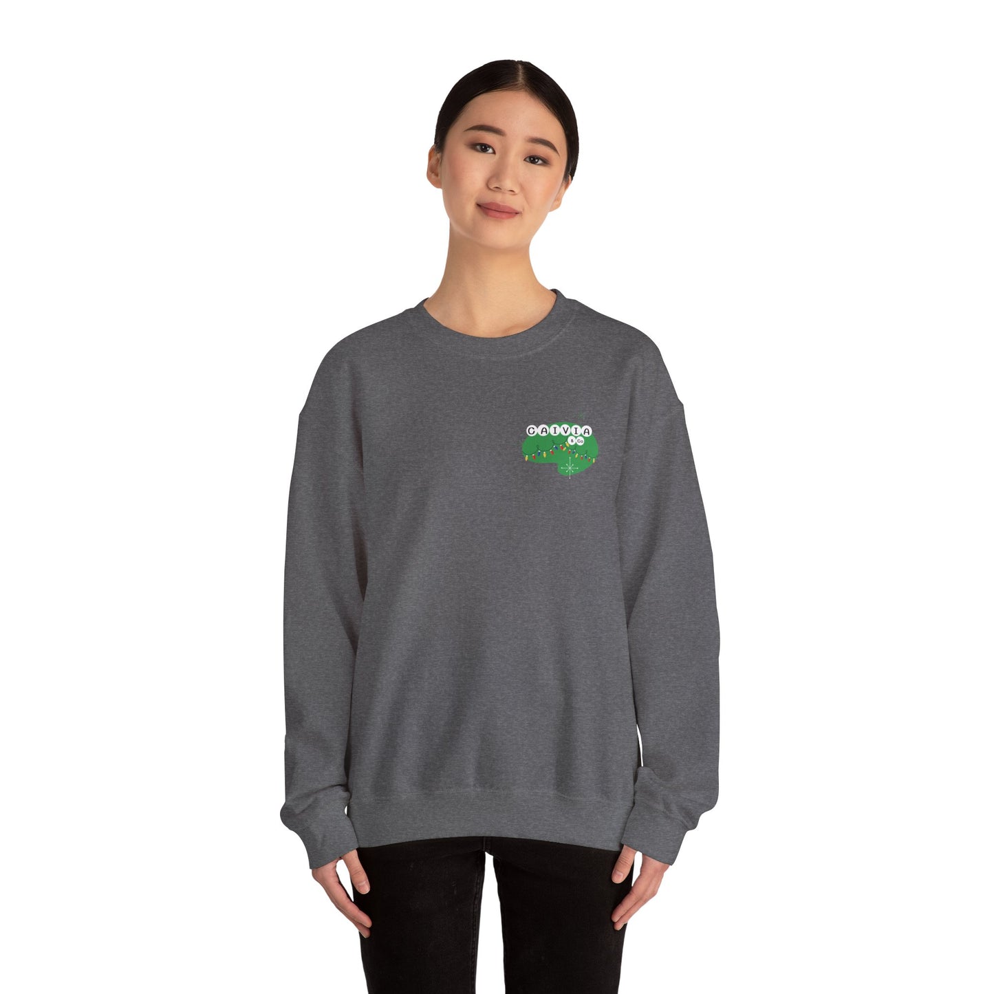 HAPPY HOLIDAYS - LIMITED EDITION - Unisex Crewneck Sweatshirt - (Front Logo, Back Design)