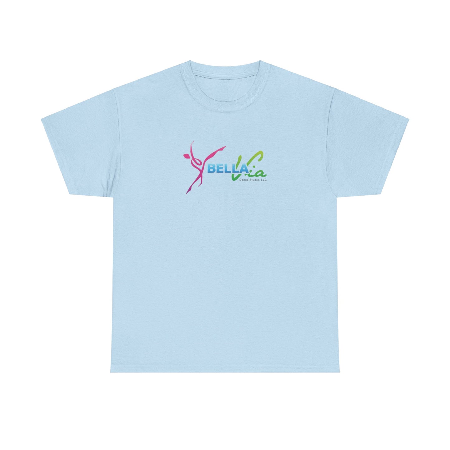 BellaVia - Unisex Cotton Tee (Front Logo, Back Design)