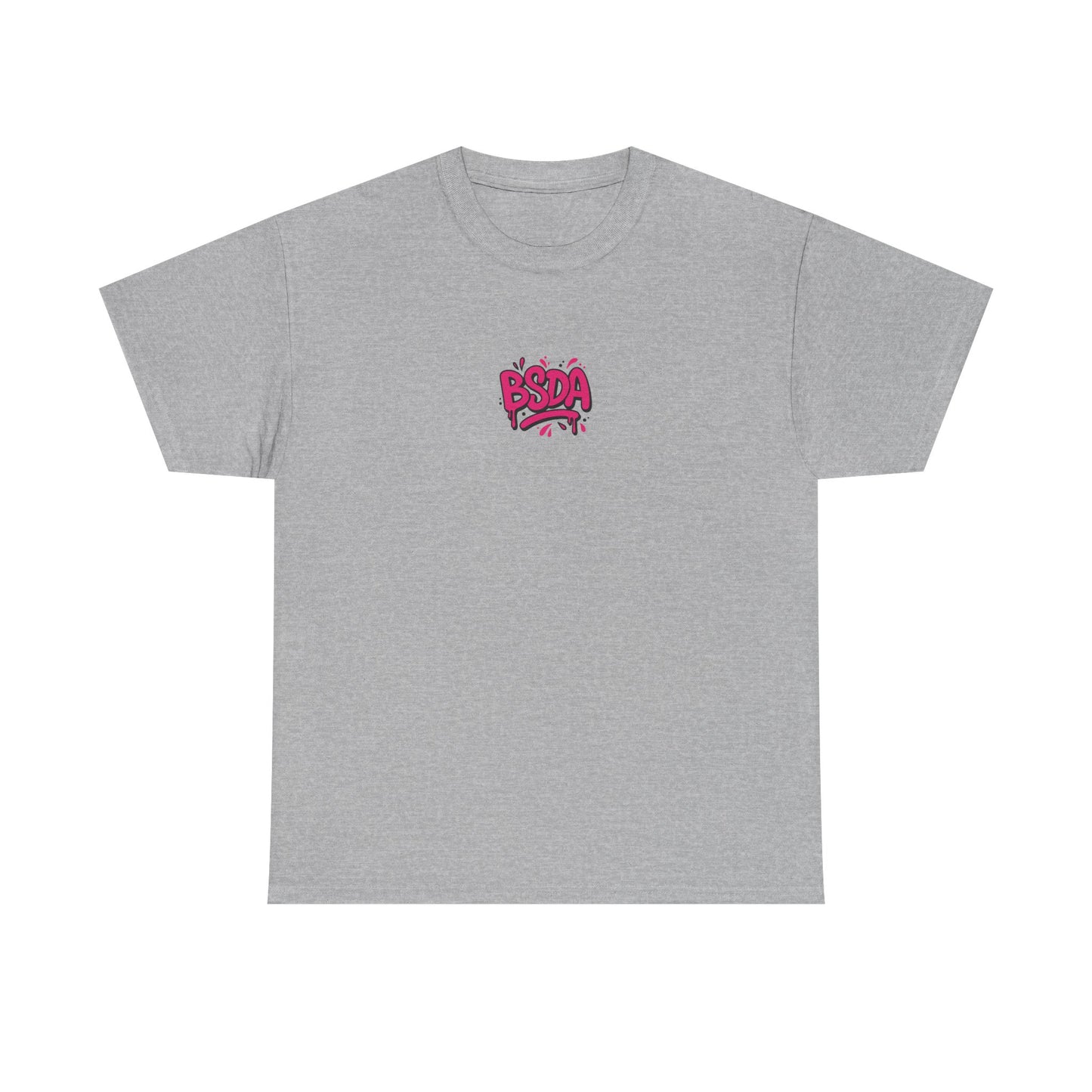 BSDA - Unisex Heavy Cotton Tee (Front Logo, Back Logo)
