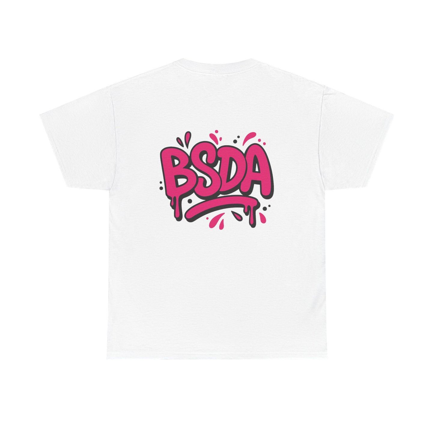 BSDA - Unisex Heavy Cotton Tee (Front Logo, Back Logo)