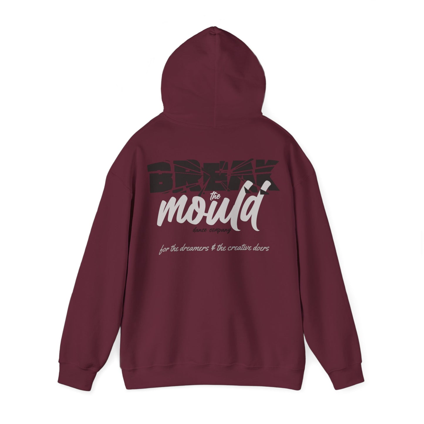 CUSTOM BTM (Opt. 1) - Unisex Hooded Sweatshirt - (Front Name, Back Logo & Quote)