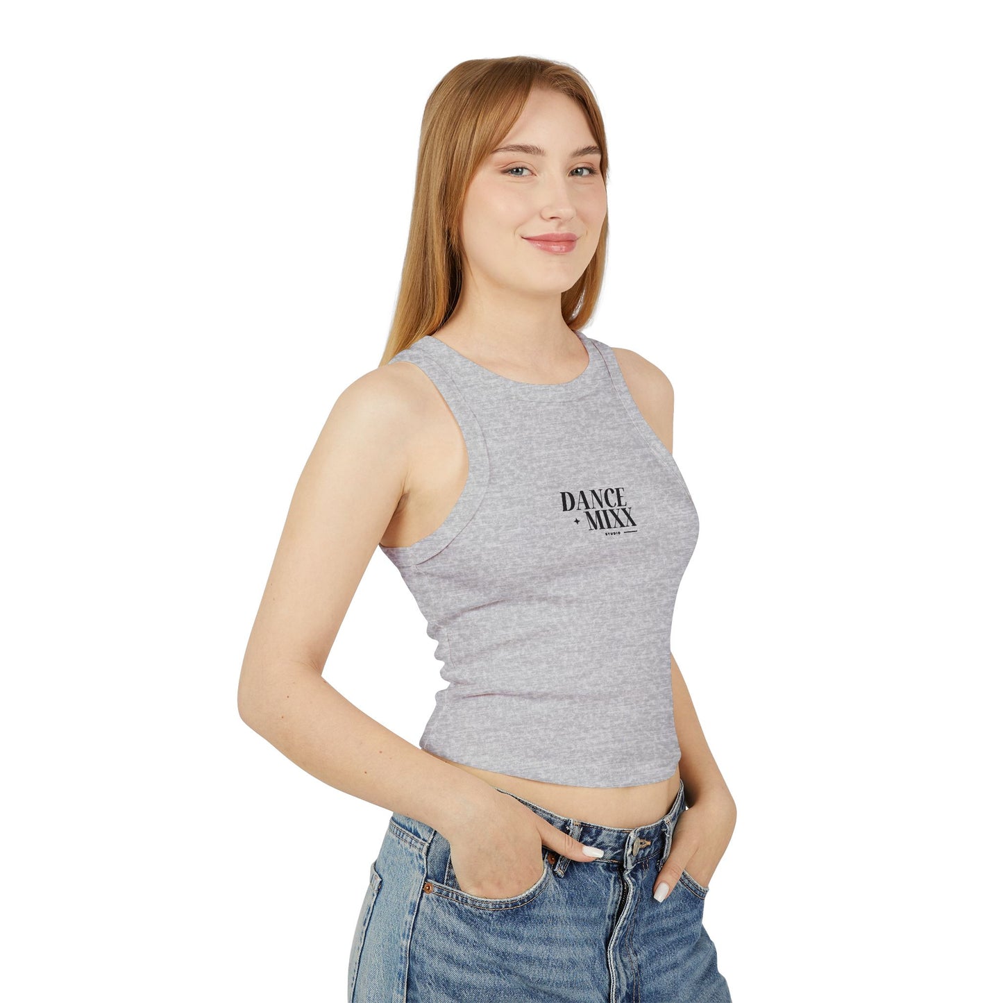 MIXX Summer 2025 - Women's Micro Rib Racer Tank Top (Front Studio)